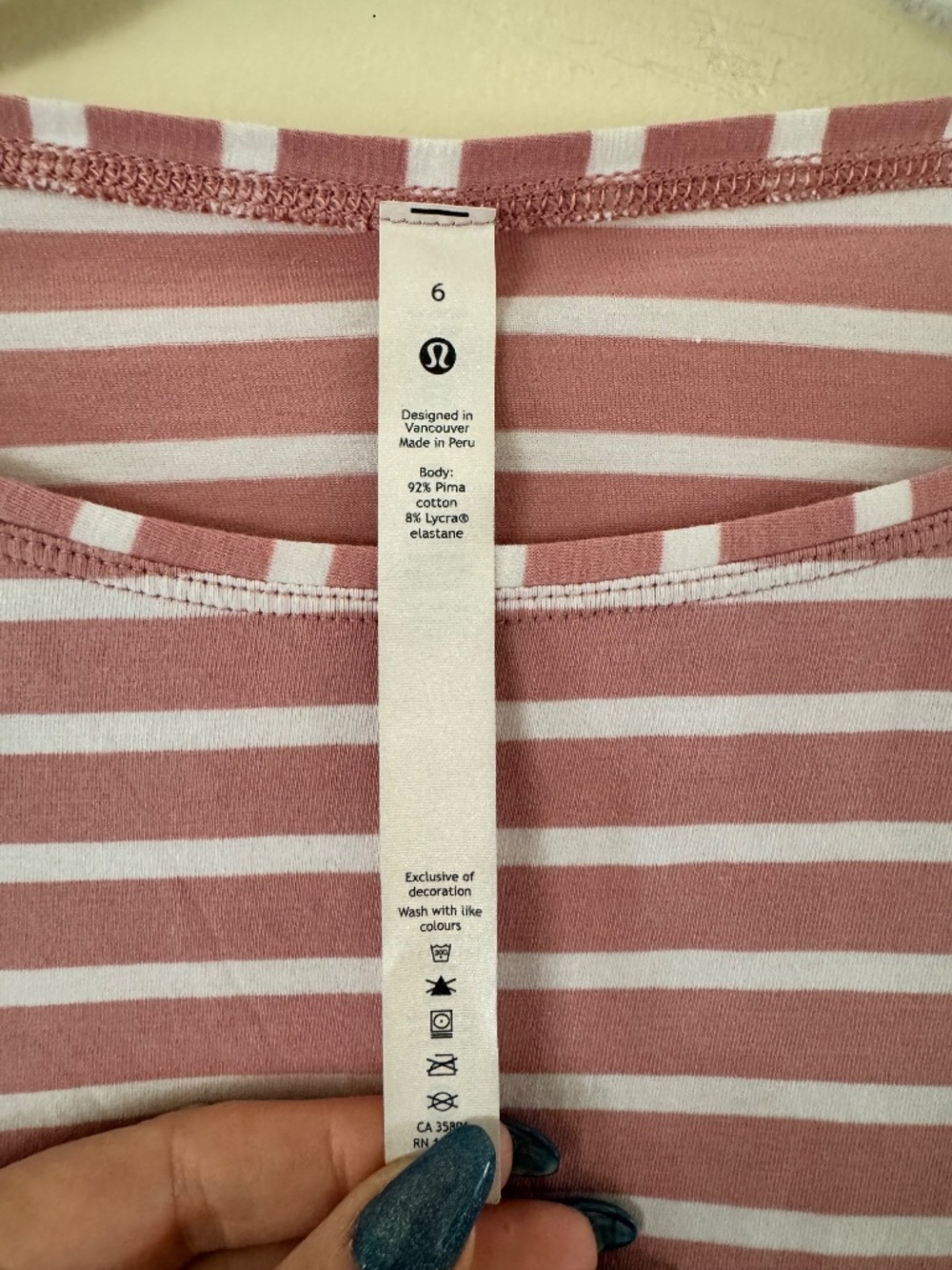 Lululemon Back in Action Long Sleeve striped cotton shirt - Picture 4 of 4